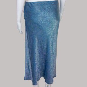 Bobeau Slate Gray Midi Slip Skirt